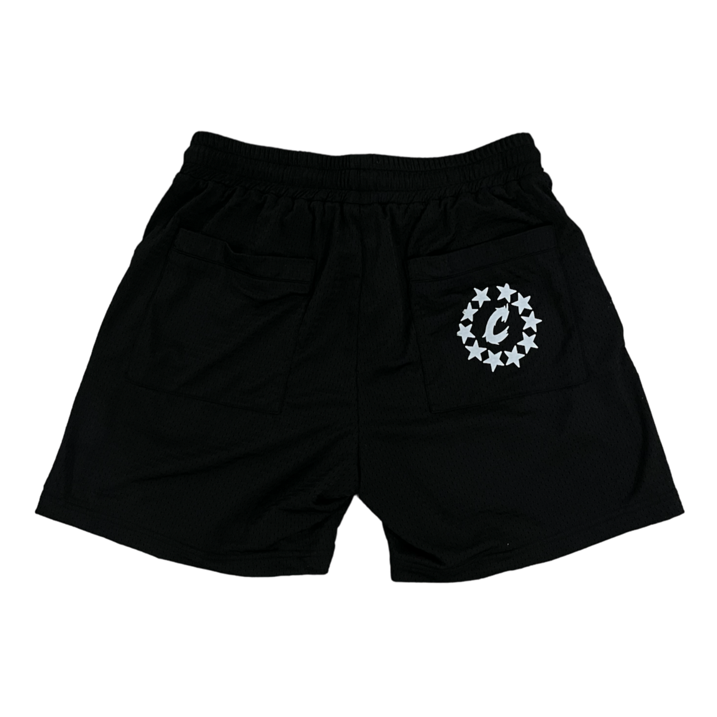 SILICON LOGO MESH SHORTS ( BLACK )